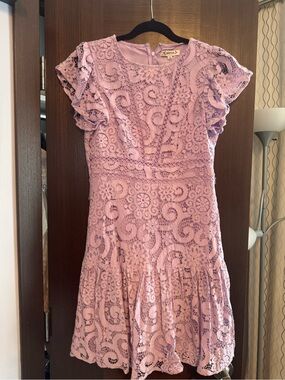 Nanette Lepore Lavender Lace Dress